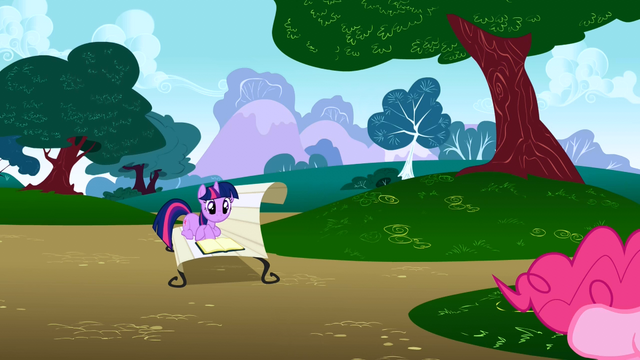 File:Twilight looking at Pinkie S1E5.png