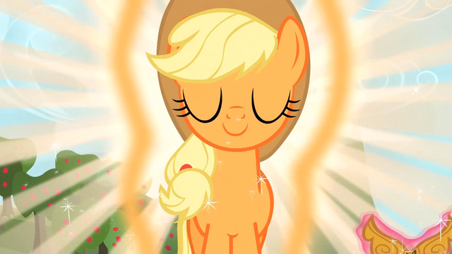 File:Applejack Glowing S3E13.png