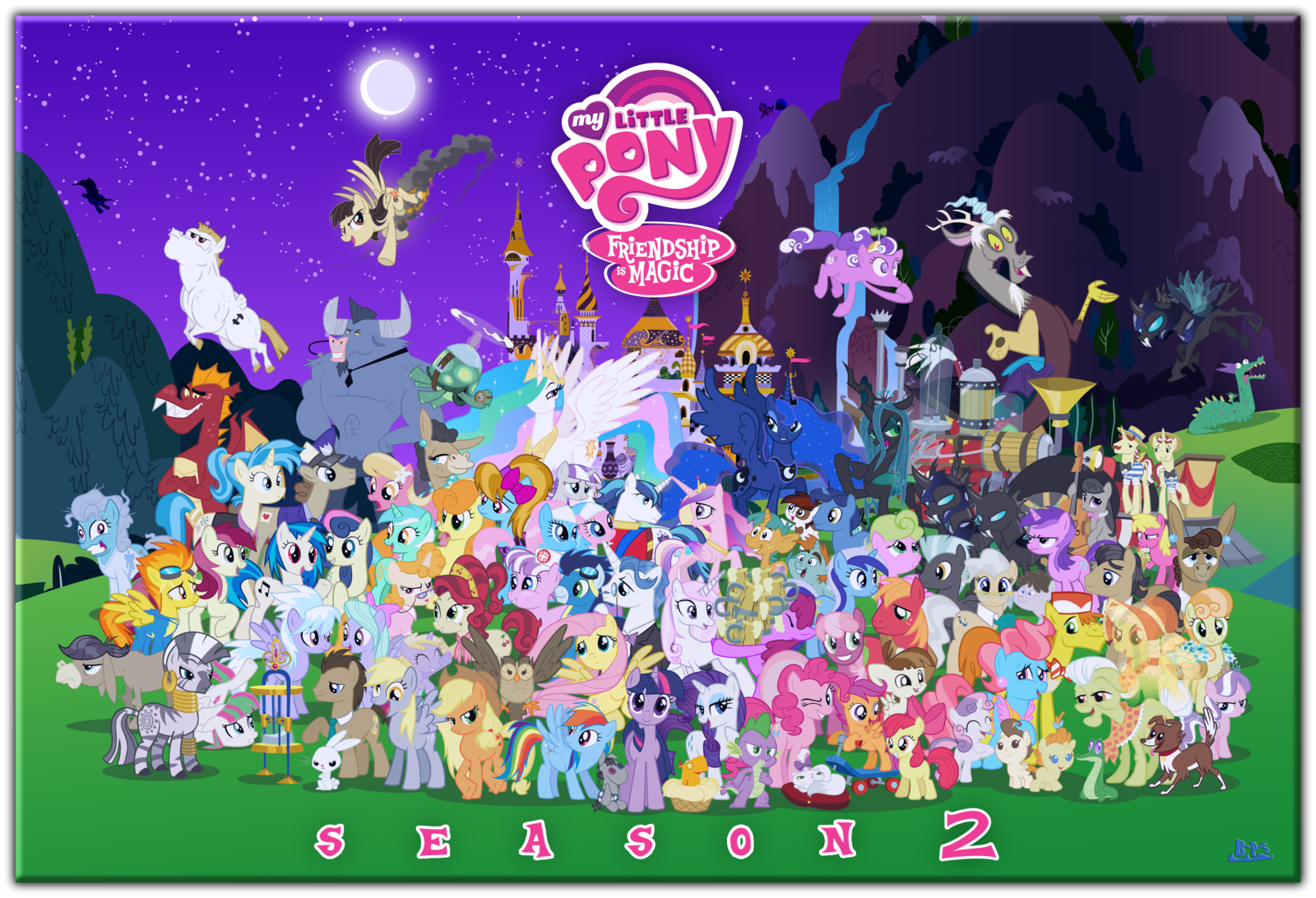 Image - FANMADE Mlp fim s2 character cluster fun by blue paint sea ...