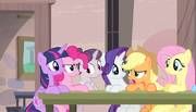 Applejack interrupts Sugar Belle S5E1