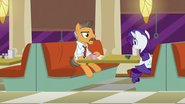 File:Buried Lede sits with Rarity "ya successfully opened a shop in Manehattan" S6E9.png
