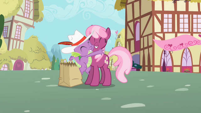 File:Spike hugging Cheerilee S2E10.png
