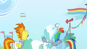 Fleetfoot pointing towards the sky S4E10.png