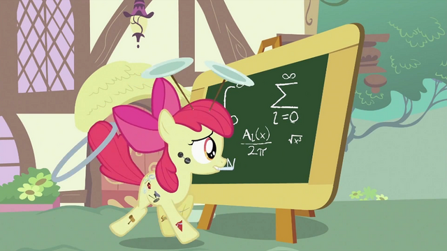 File:Apple Bloom writing on the chalkboard S2E06.png