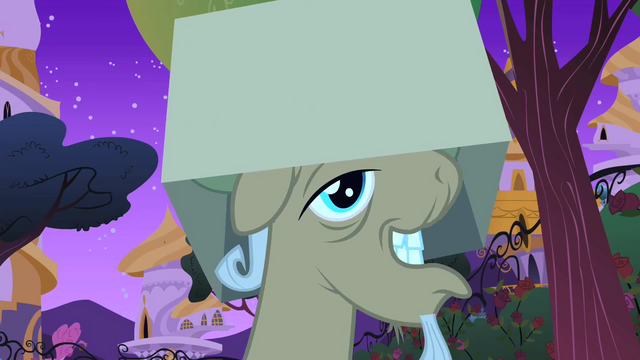 File:Mr. Greenhooves falls in Fluttershy's cardboard trap S1E26.png