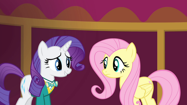 File:Rarity weak smile at Fluttershy S4E14.png