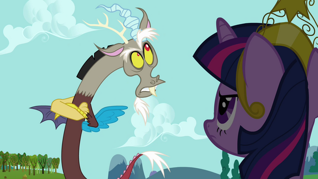File:Discord mocks Twilight's "precious princess" S03E10.png