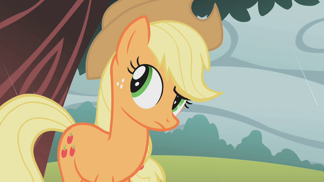 File:Applejack looking behind S01E08.png