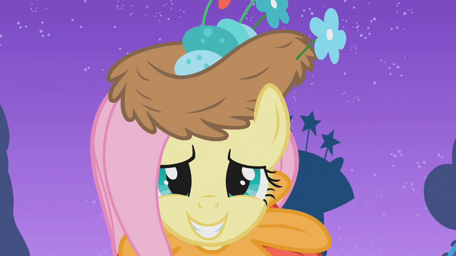 File:Fluttershy in her custom made Gala dress S1E14.png