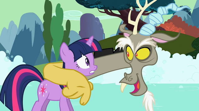 File:Discord puts arm around Twilight S2E2.png