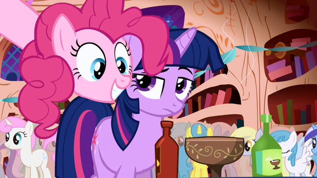 File:Pinkie Pie party library Twilight Sparkle hot sauce S1E01.png