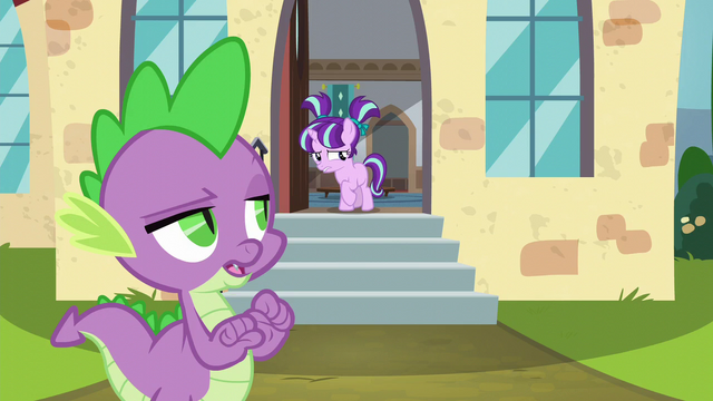 File:Spike "almost destroyed Equestria" S6E1.png