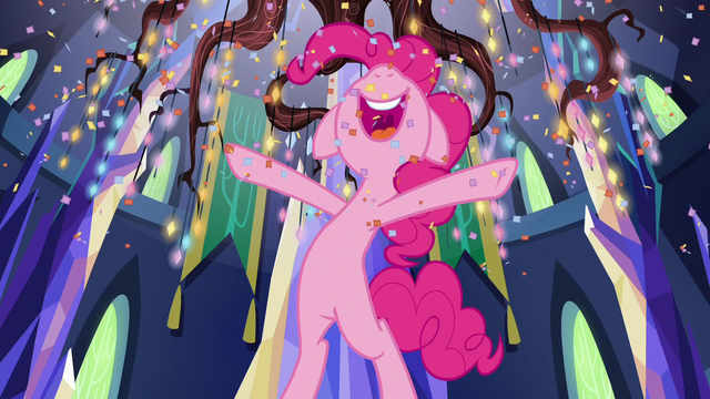 File:Pinkie Pie shouting "a party!" S6E1.png