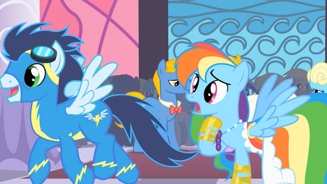 File:Soarin' ignoring Rainbow Dash S1E26.png