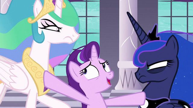 File:Starlight Glimmer gets between Celestia and Luna S7E10.png