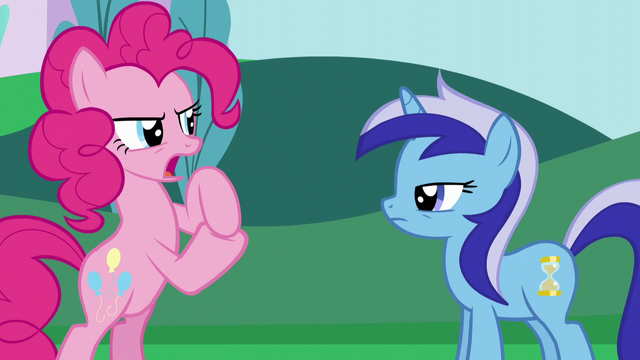 File:Pinkie Pie makes a plan with Minuette S5E12.png