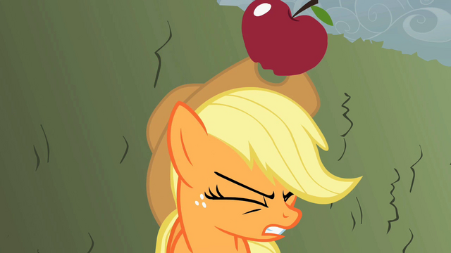 File:Apple drops onto Applejack's head S2E01.png