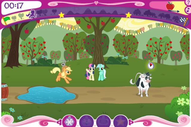 File:RiM Earth pony race Sweetie Drops and Lyra Heartstrings.jpg