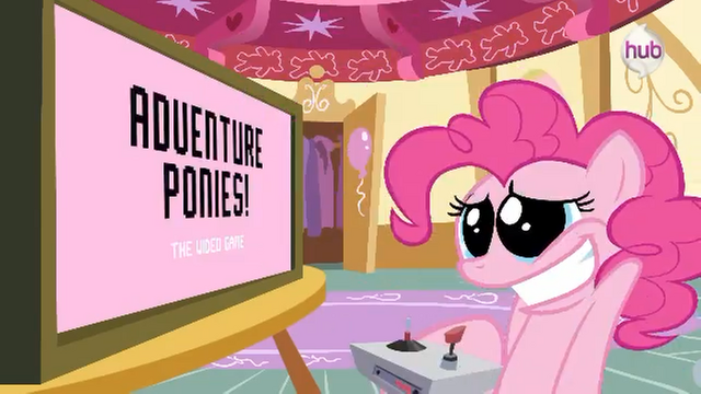 File:Hub Promo - 8 bit commercial Gaming Pinkie.png
