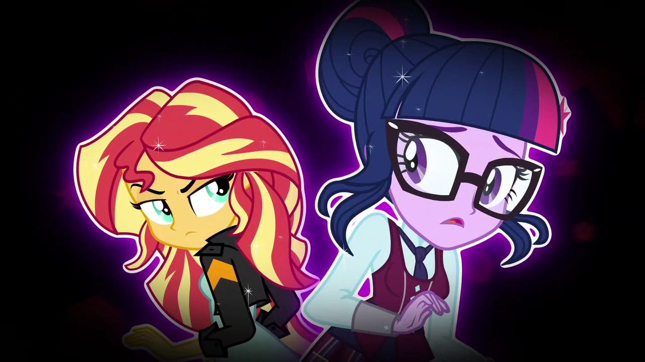 Image - Sunset and Sci-Twi back to back EG3.png | My Little Pony ...
