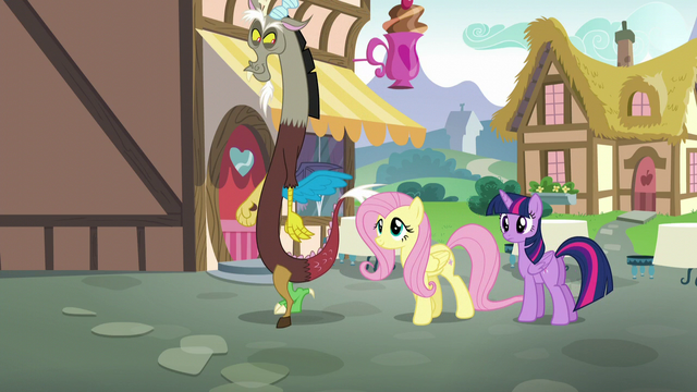 File:Fluttershy and Discord leaving Twilight S5E22.png