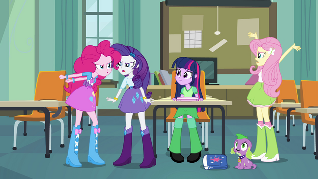 File:Pinkie Pie, Rarity, and Fluttershy arguing EG.png