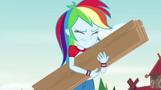 File:Rainbow holding wooden boards with her eyes closed EG4.png