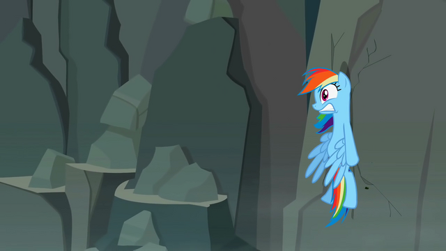 File:Rainbow Dash smacks into rock wall S2E07.png