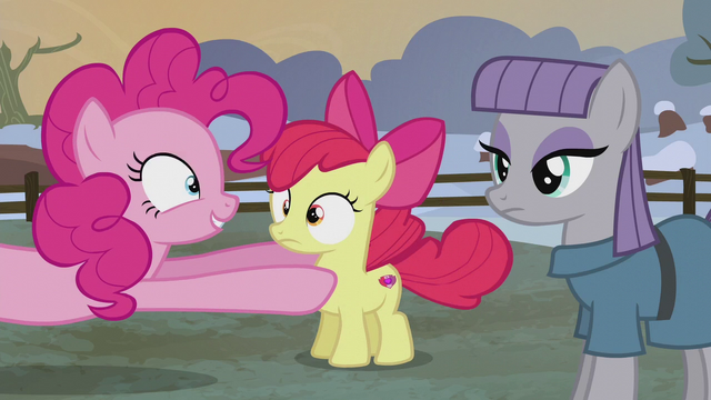 File:Pinkie places Apple Bloom next to Maud S5E20.png