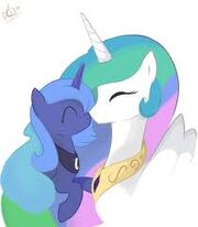FANMADE Princess Celestia and Filly Luna