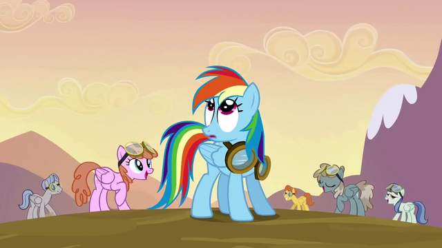 File:Rainbow Dash noticing Fluttershy S2E22.png