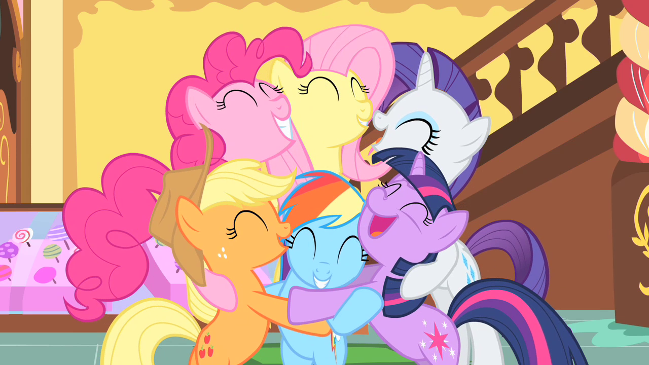 Image - A big group hug S1E23.png | My Little Pony Friendship is Magic