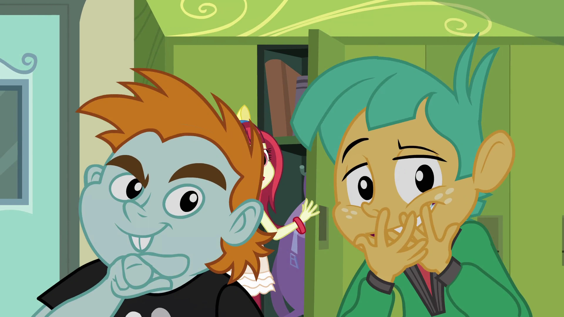 Image Snips and Snails in school hallway EG.png My Little Pony Friendship is Magic Wiki