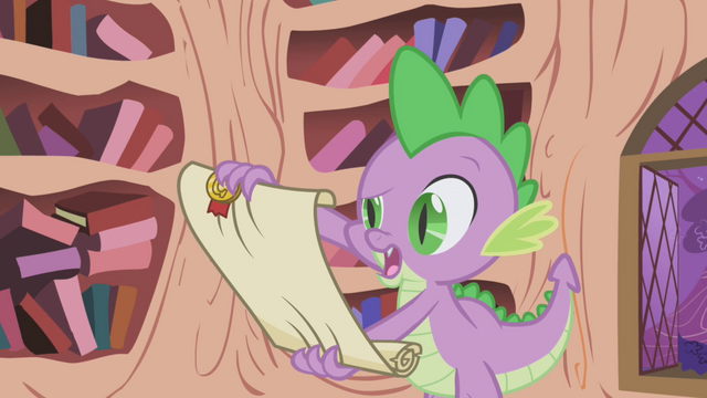 File:Spike reading Celestia's new letter S1E03.png
