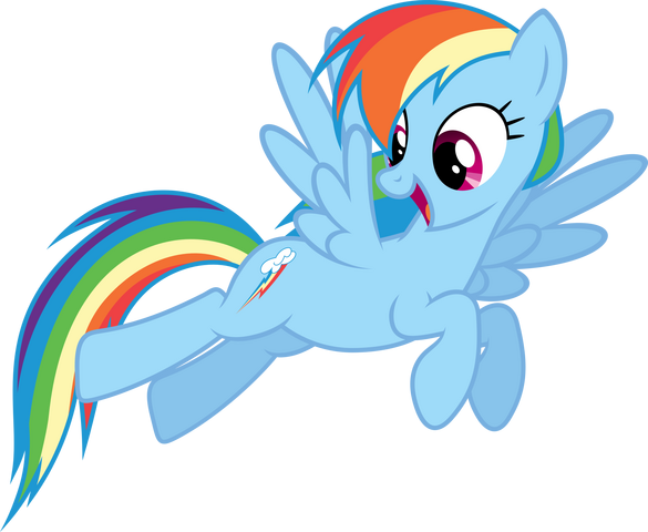 File:FANMADE Rainbow Dash Flying.png