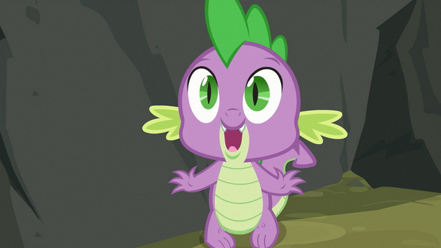 File:Spike noticing Applejack S3E9.png