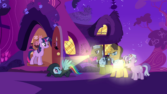 File:Rainbow Dash and Hospital staff S2E16.png