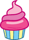 FANMADE Pink Iced Cupcake