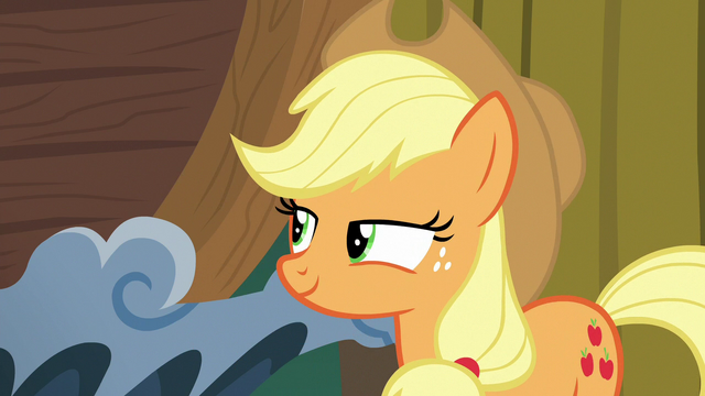 File:Applejack pleased with herself S6E20.png