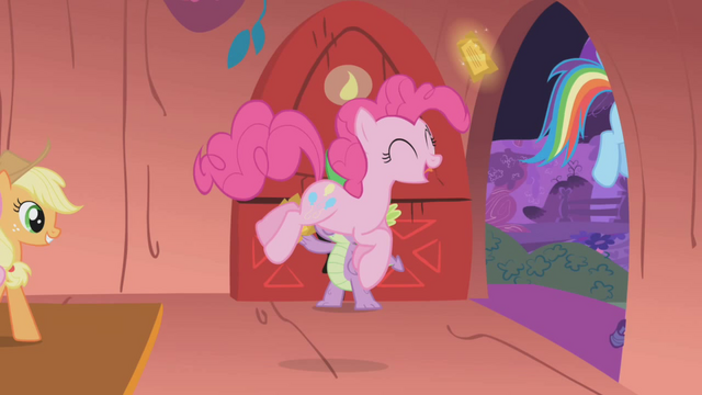 File:Pinkie Pie happy with her ticket S01E03.png