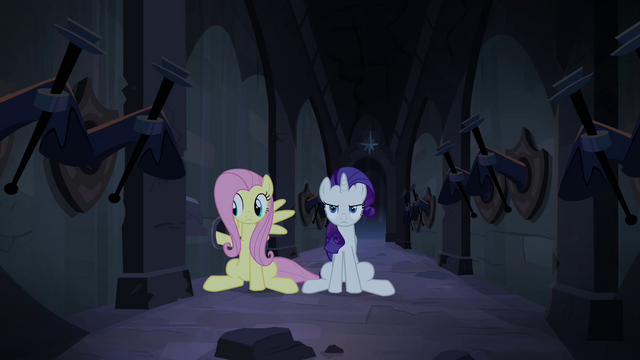 File:Fluttershy and Rarity freed from trap S4E03.png