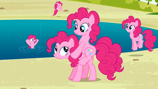 File:Pinkie Pies by the lake S3E03.png