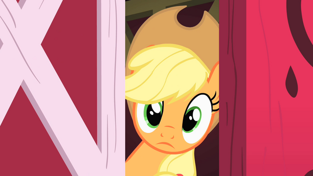 File:Applejack looks outside S1E25.png