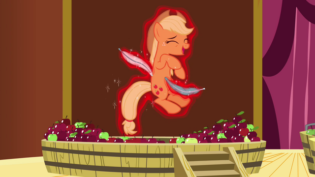 File:Applejack feathers S3E5.png
