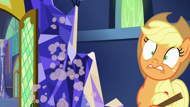 File:Pinkie rockets to the throne room ceiling S5E19.png