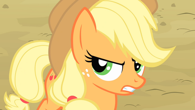 File:Applejack 'Time's a-wastin'!' S4E07.png