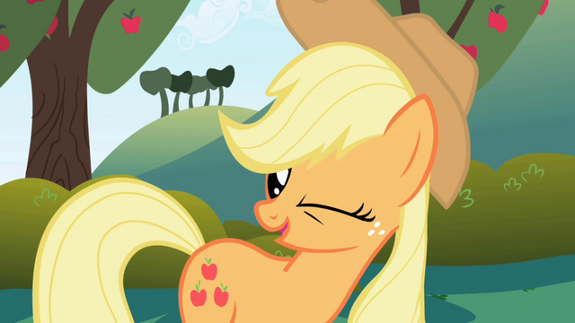 File:Applejack winks S01E01.png