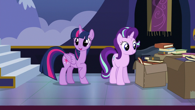 File:Twilight Sparkle calling out to Spike S6E25.png