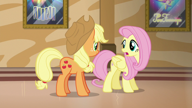 File:Fluttershy "your history with Flim and Flam" S6E20.png