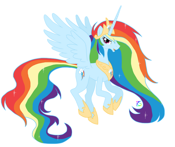 File:FANMADE Princess Rainbow Dash.png